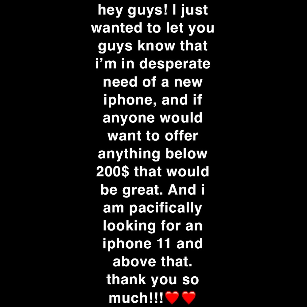 ‼️⚠️IN DESPERATE NEED OF A NEW IPHONE‼️⚠️